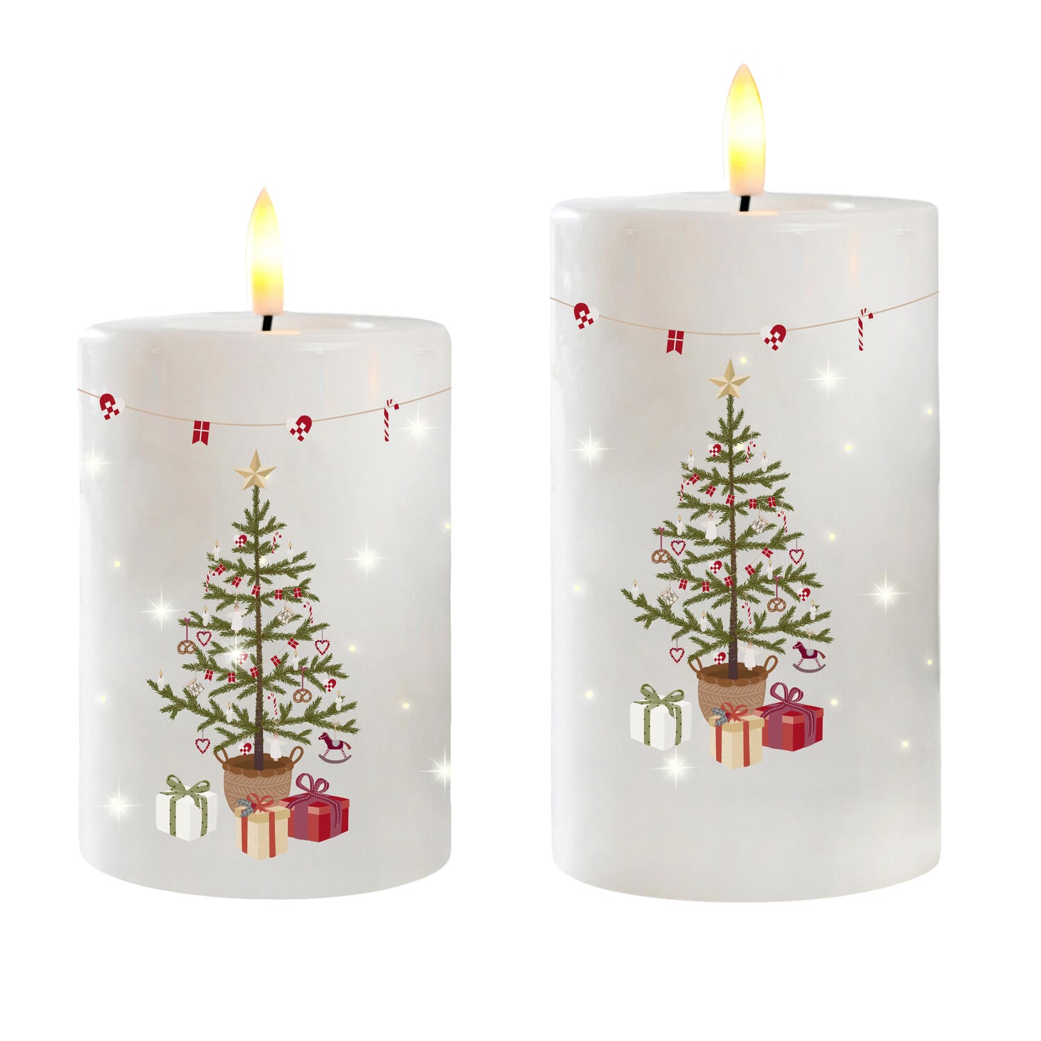 Christmas Holidays LED lys - 2 stk